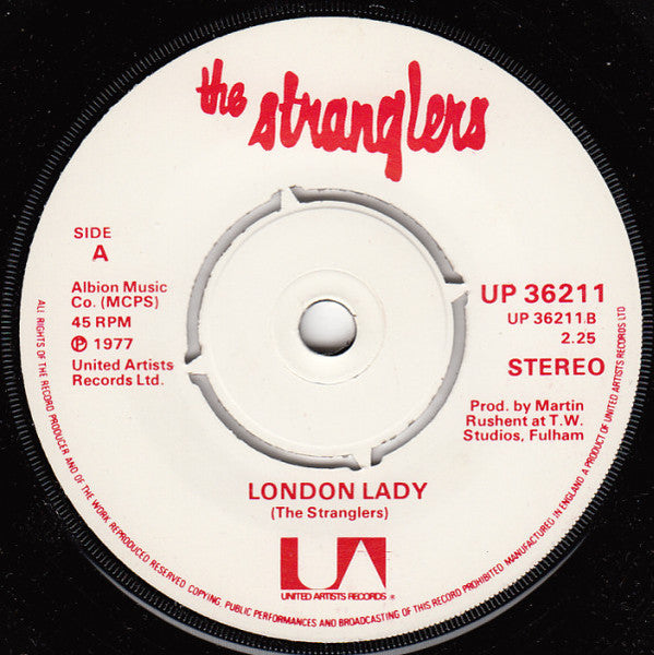 The Stranglers : Grip / London Lady (7", Single, Pus)