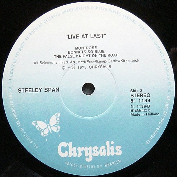 Steeleye Span : Live At Last! (LP, Album)
