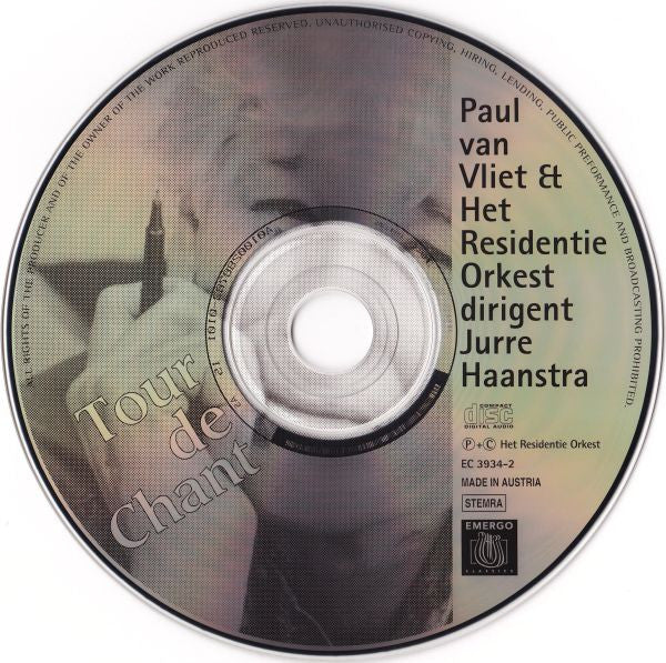 Paul van Vliet (2) & Residentie Orkest Dirigent Jurre Haanstra : Tour De Chant (CD, Album)