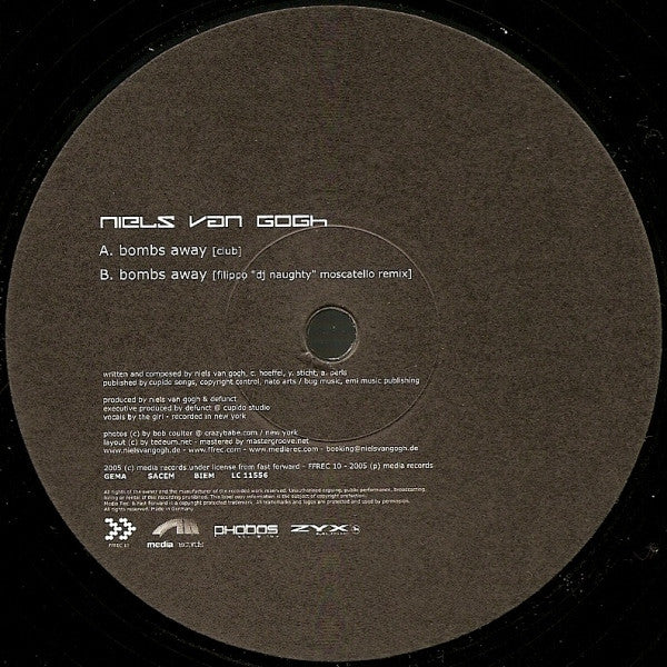Niels Van Gogh : Bombs Away (12")
