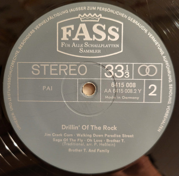 Brother T. And Family : Drillin' Of The Rock (LP)
