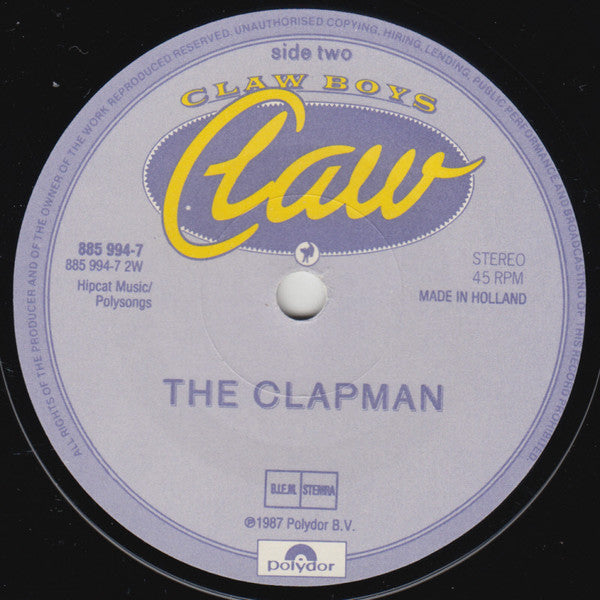 Claw Boys Claw : Teenage Heartattack (7", Single)
