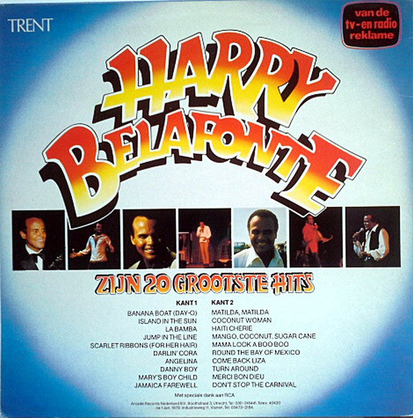 Harry Belafonte : Zijn 20 Grootste Hits (LP, Comp)