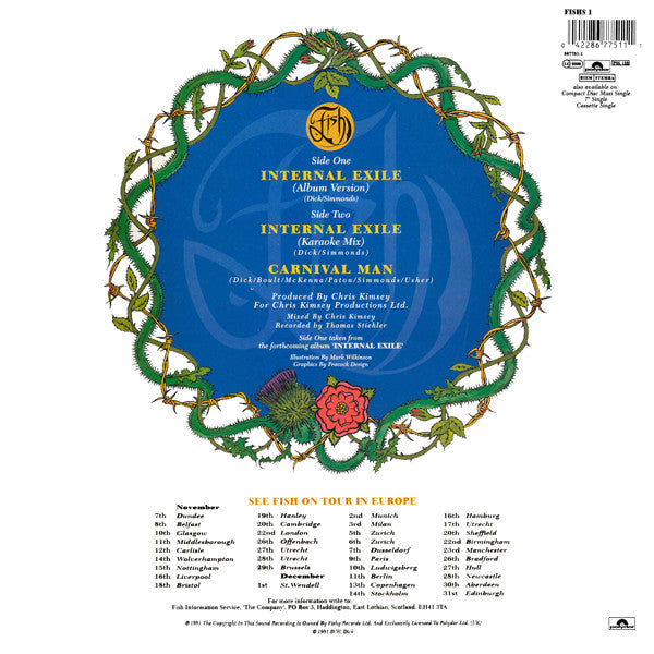 Fish : Internal Exile (12", Ltd, Num, Pic)