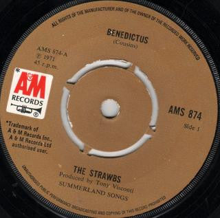 Strawbs : Benedictus  (7", Single)