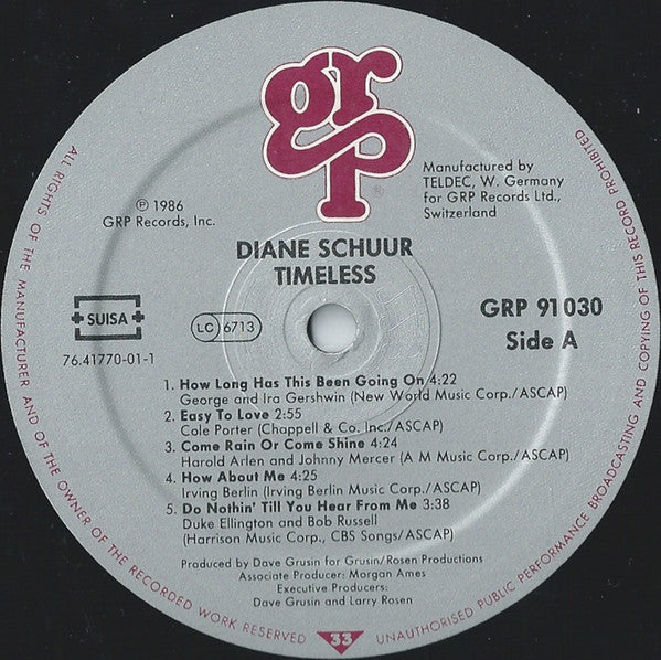 Diane Schuur : Timeless (LP)