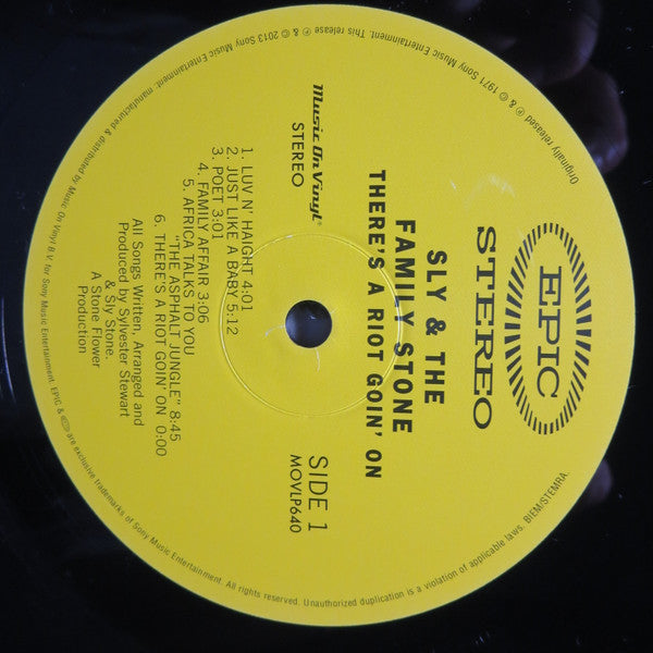 Sly & The Family Stone : There's A Riot Goin' On (LP, Album, RE, RM, 180)