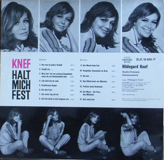 Hildegard Knef : Halt Mich Fest (LP, Album, RP)
