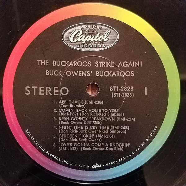 Buck Owens' Buckaroos : The Buck Owens' Buckaroos Strike Again! (LP, Album, Scr)