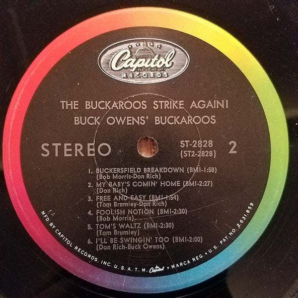 Buck Owens' Buckaroos : The Buck Owens' Buckaroos Strike Again! (LP, Album, Scr)
