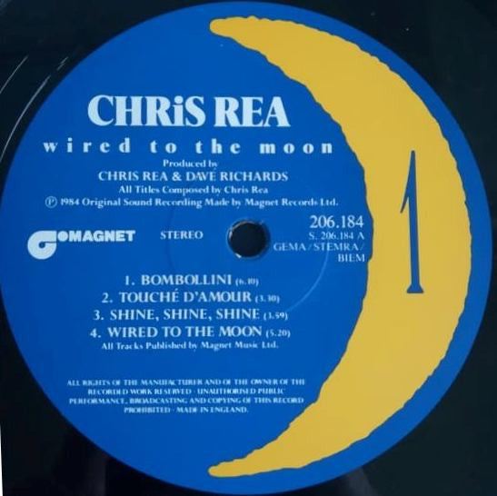 Chris Rea : Wired To The Moon (LP, Album)