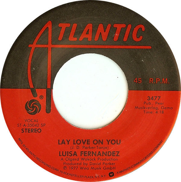 Luisa Fernandez : Lay Love On You / Make Me Feel Alright (7", Single)