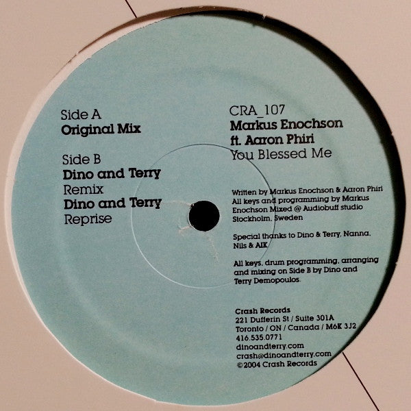 Markus Enochson Ft. Aaron Phiri : You Blessed Me (12")