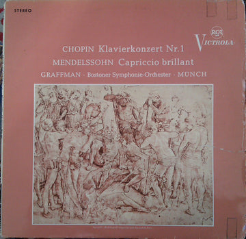 Frédéric Chopin, Felix Mendelssohn-Bartholdy, Gary Graffman, Boston Symphony Orchestra, Charles Munch :  Klavierkonzert Nr.1 / Capriccio Brillant (LP, RE)