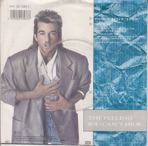 Limahl : Inside To Outside (The Feeling You Can't Hide...) (7", Single)