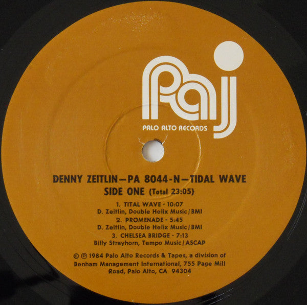Denny Zeitlin : Tidal Wave (LP, Album)