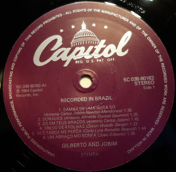 João Gilberto & Antonio Carlos Jobim : Gilberto & Jobim (LP, Album, RE)