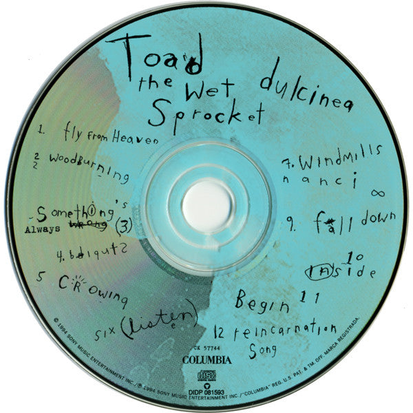 Toad The Wet Sprocket : Dulcinea (CD, Album)