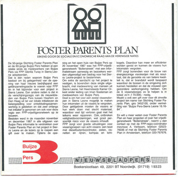 Buijze Pers / Dr. Oloh And His Band : Communiceren / Su Por Te Tarra (7", Single)