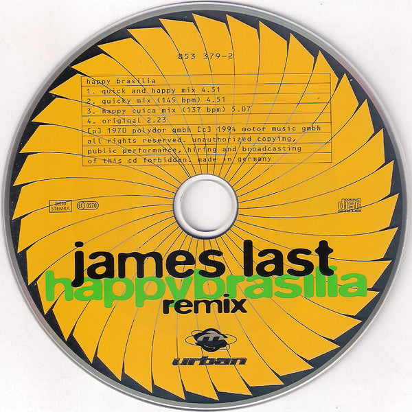 James Last : Happy Brasilia (Remix) (CD, Maxi)