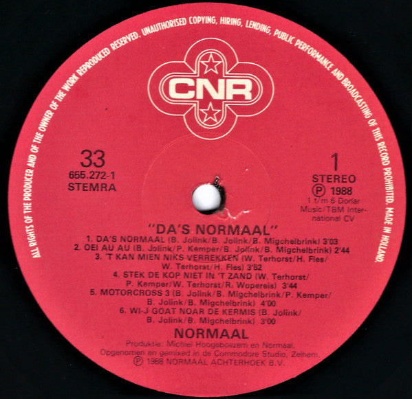 Normaal : Da's Normaal (LP)