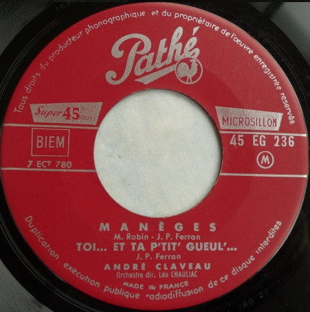 André Claveau Et La Petite Catherine Hiégel* : Viens Valser Avec Papa (7", EP)