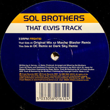 Sol Brothers : That Elvis Track (12")