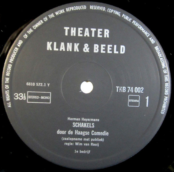 Haagse Comedie : Herman Heijermans Schakels (2xLP, Gat)