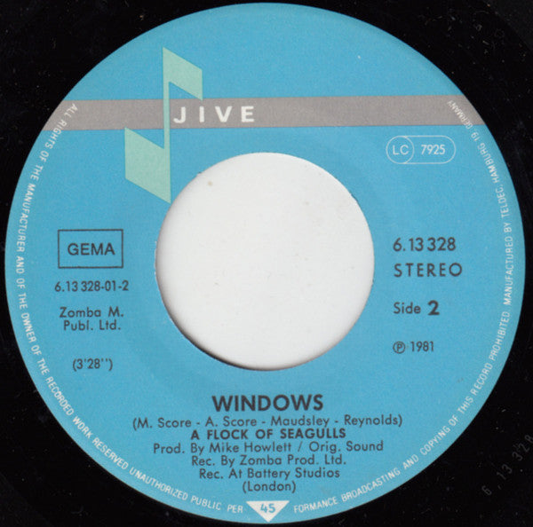 A Flock Of Seagulls : Modern Love Is Automatic (7", Single)