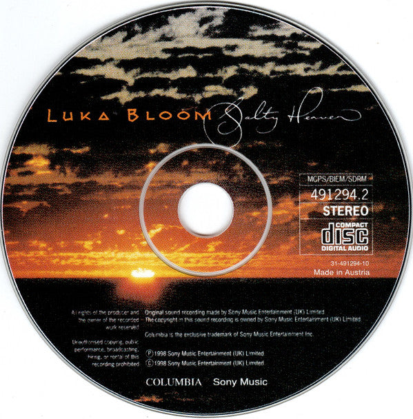 Luka Bloom : Salty Heaven (CD, Album)