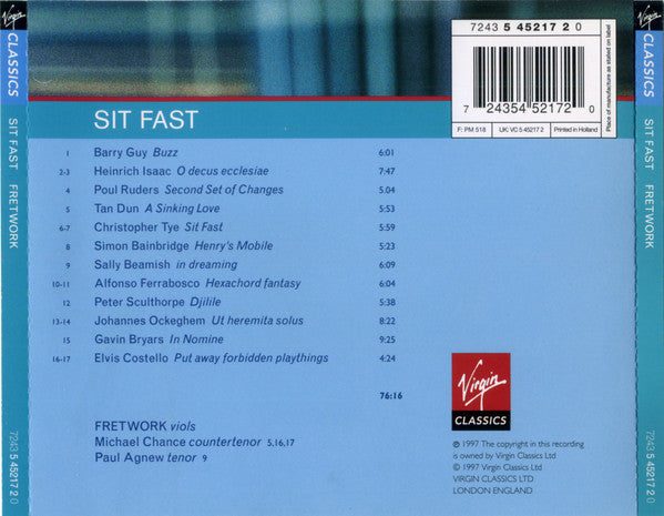 Fretwork : Sit Fast (CD, Album)