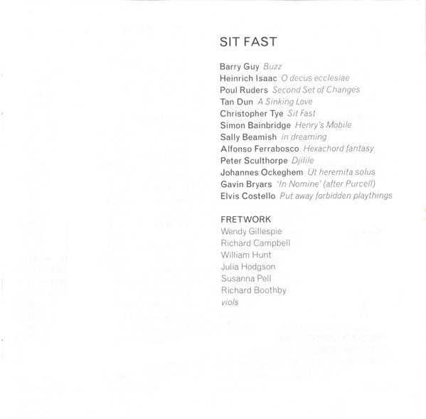 Fretwork : Sit Fast (CD, Album)