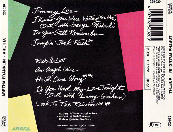 Aretha Franklin : Aretha (CD, Album)