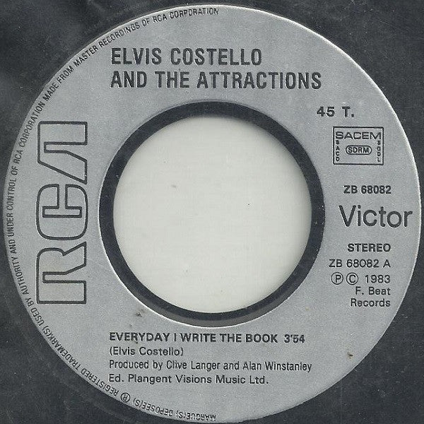 Elvis Costello And The Attractions* : Everyday I Write The Book (7", Single)