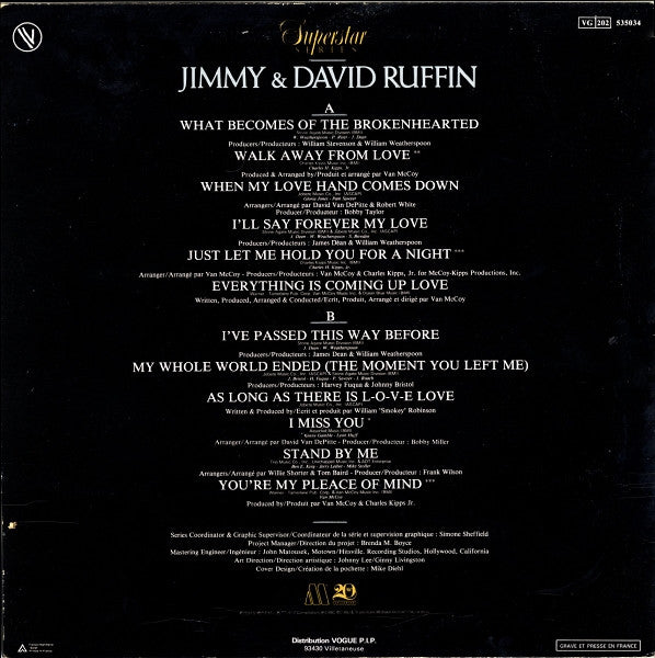 The Ruffin Brothers : Jimmy & David Ruffin (LP, Comp)