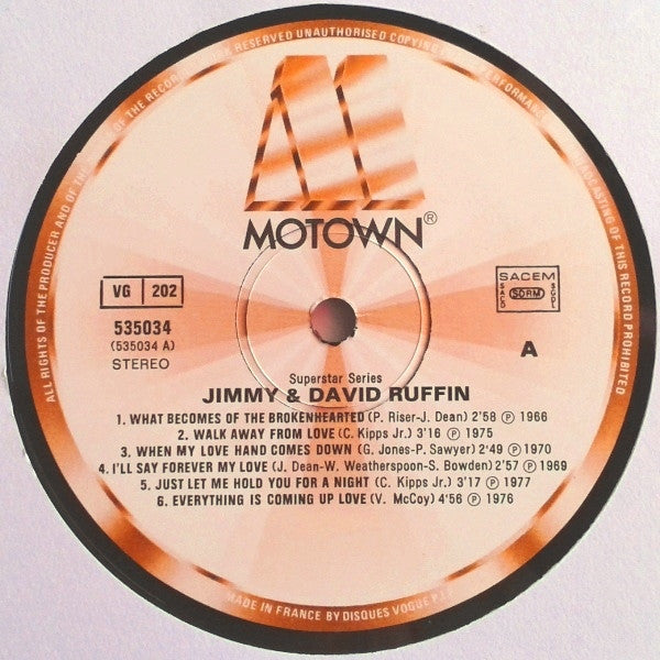 The Ruffin Brothers : Jimmy & David Ruffin (LP, Comp)