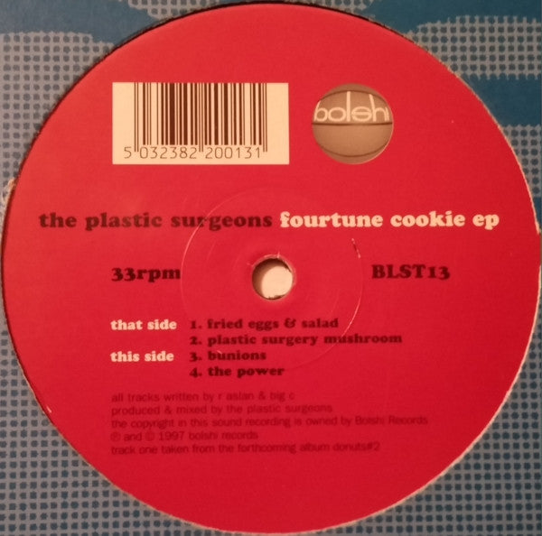 Plastic Surgeons : Fourtune Cookie EP (12")