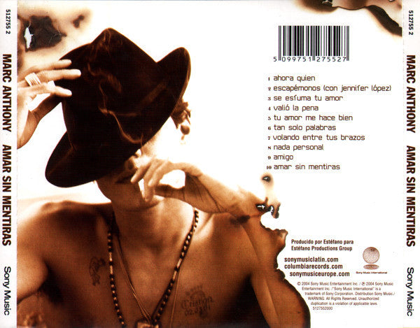 Marc Anthony : Amar Sin Mentiras (CD, Album)