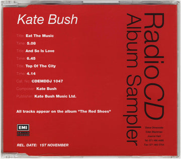 Kate Bush : The Red Shoes (Album Sampler) (CD, Promo, Smplr)