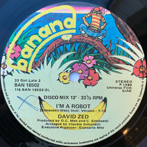 David Zed : I'm A Robot (12")