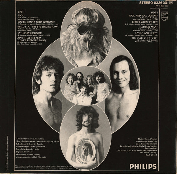 Blue Cheer : Blue Cheer (LP, Album)