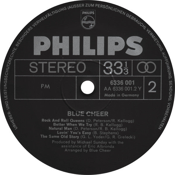 Blue Cheer : Blue Cheer (LP, Album)