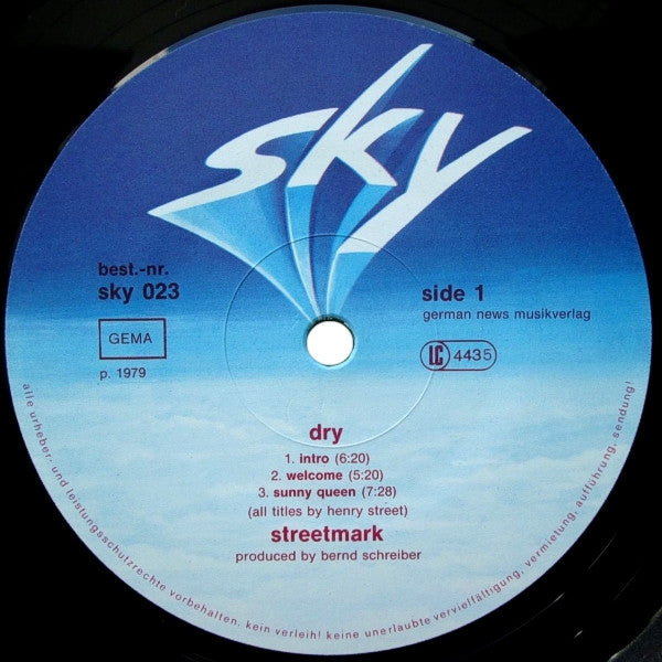 Streetmark : Dry (LP, Album, Gol)