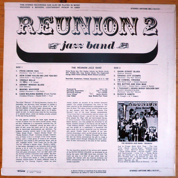 The Reunion Jazz Band : Reunion 2 (LP)