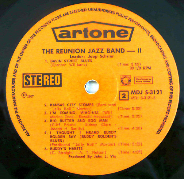 The Reunion Jazz Band : Reunion 2 (LP)