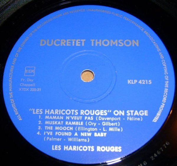 Les Haricots Rouges : Les Haricots Rouges On Stage (LP)