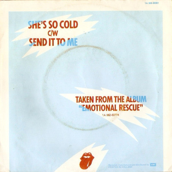 The Rolling Stones : She's So Cold (7", Single)