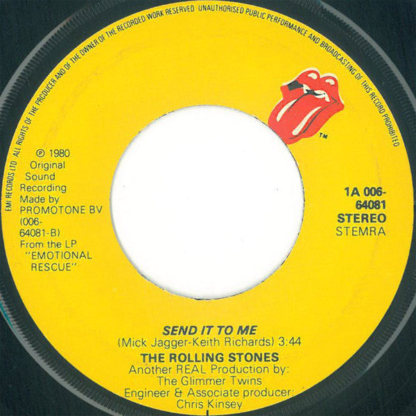 The Rolling Stones : She's So Cold (7", Single)