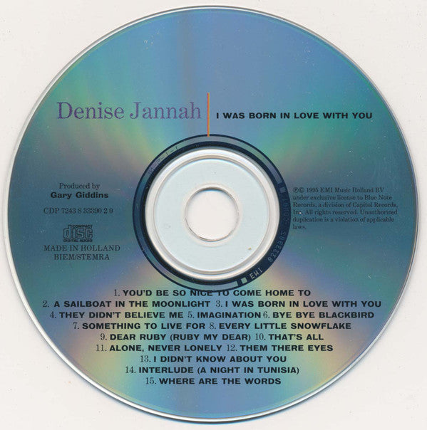 Denise Jannah : I Was Born In Love With You (CD, Album)