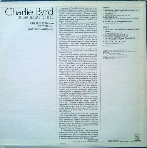 Charlie Byrd : Sugarloaf Suite (LP, Album)
